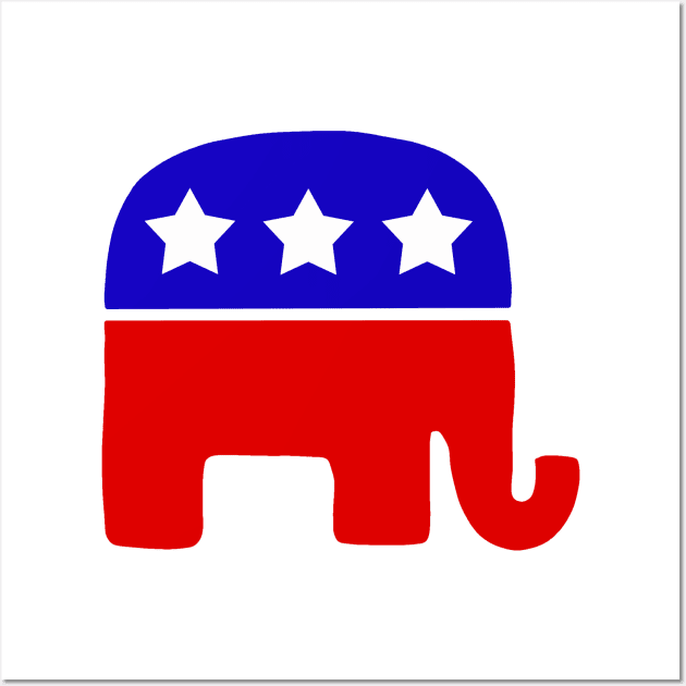 Republican Elephant Wall Art by valentinahramov